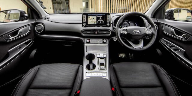 Interior of Hyundai Kona Electric